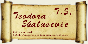 Teodora Skalušević vizit kartica